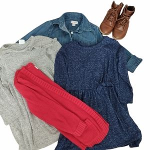 Girls five piece lot. Size 4/5 T Size 9 boots